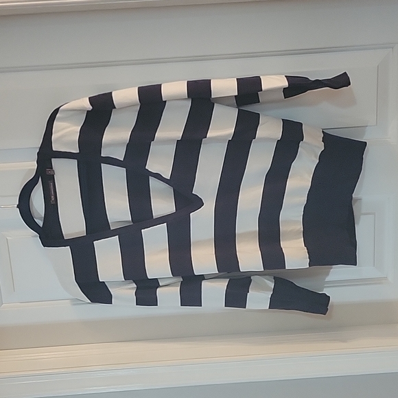 525 America Sweaters - 525 America white navy  stripe medium